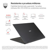 LG gram 16Z90T-G.AD88B Portátil 16 Pulgadas, WQXGA IPS, Intel Core Ultra7, 3GB RAM, 1TB SSD, 1.199 g, Antirreflejo, Batería hasta 22.5h, Windows 11, Negro