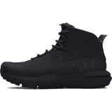 Under Armour UA Charged Valsetz Mid Zapatos tácticos para hombre, cómodas y duraderas botas de montaña, color negro/negro/gris azabache