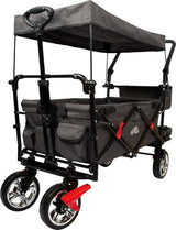 Small Foot Carrito Plegable con Techo Desmontable, protección contra Lluvia, Frenos, asa Regulable y máx. 80 kg, 12729, Color Coloured