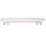 Philips Hue White & Color Ambiance Centris de 4 focos, regulable, 16 millones de colores, controlable mediante app, compatible con Amazon Alexa, blanco