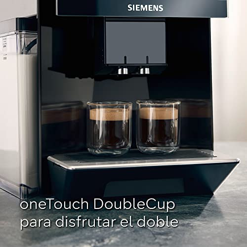 SIEMENS, cafetera superautomática, EQ900, Modo Barista, 2 molinillos cerámicos, Display Touch&Slide de 6,8", conectividad Home Connect, acero inoxidable, TQ903R03