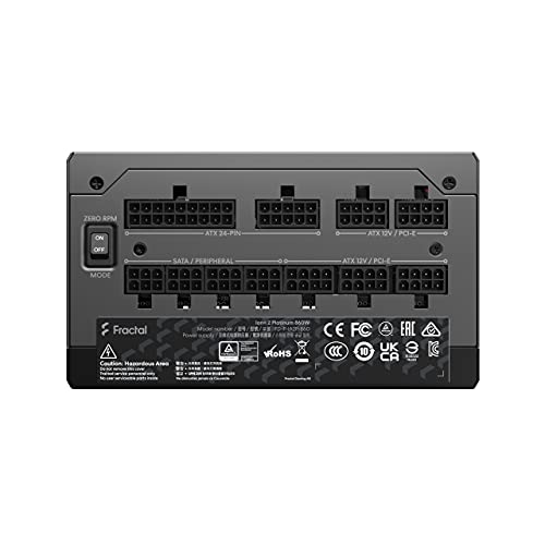 Fractal Design Ion+ 2 Platinum 860W 80 Plus Platinum Certified 860W Full Modular Compact ATX Power Supply