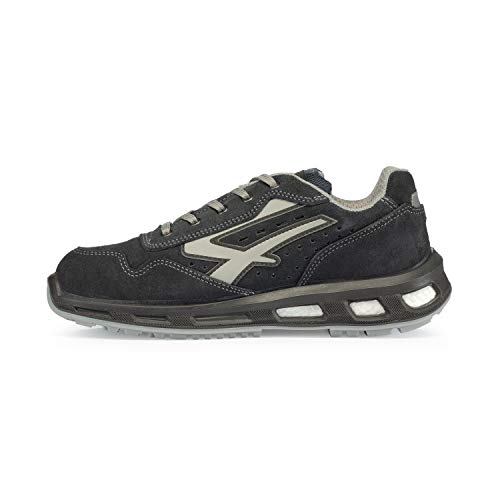U-Power Red Lion Emotion, zapatos de seguridad unisex, ligeros, flexibles, de cuero antipinchazos, con inserto Infinergy, con puntera de aluminio - Blue 43