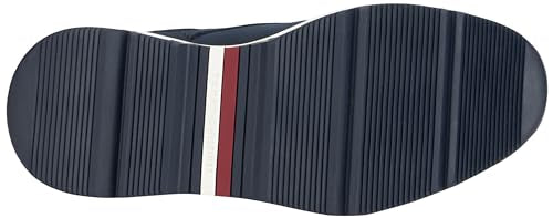 Tommy Hilfiger Botas caña baja Hombre Hybrid Chukka de piel, Azul (Desert Sky), 40
