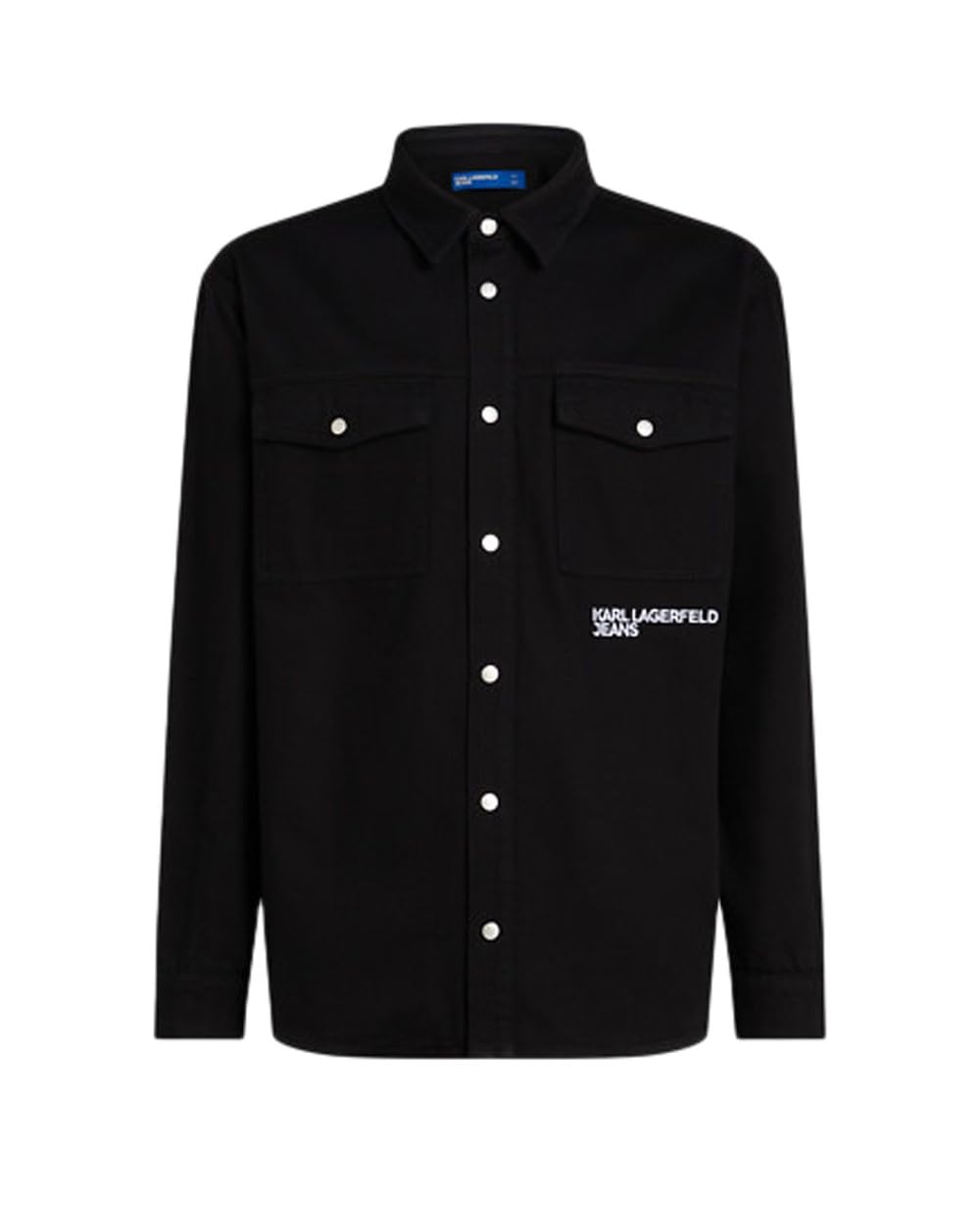 KARL LAGERFELD JEANS, Hombre, Denim Recto, Pierna Recta, Negro Lavado, 2830
