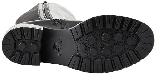 Geox D Damiana, Bota hasta la Rodilla Mujer, Black, 36 EU