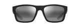 Maui Jim The Flats Gafas, Matte Black w/Grey, 57-18-135 Unisex Adulto