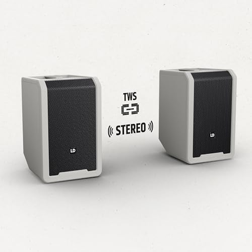 LD Systems ANNY 8 Altavoz de PA portátil a batería con Bluetooth y Mezclador Urban Grey
