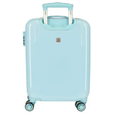 Disney Frozen Memories Maleta de cabina Azul 38x55x20 cms Rígida ABS Cierre de combinación lateral 34L 2 kgs 4 Ruedas dobles