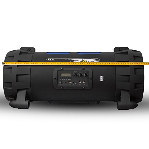 XX. Y P de 137j Altavoz Bluetooth Boom Box (NFC) con Radio FM Integrado, Entrada de batería/Audio para micrófono/Instrumento Musical/Reproductor MP3/Puerto USB Negro