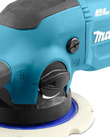 Makita DPO600TKX1 Pulidora excéntrica, 1 batería más cargador en estuche de transporte, azul, 18 V/5,0 Ah