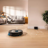 Cecotec Robot Aspirador y Friegasuelos con IA Conga M100 Spin AI. Inteligencia Artificial, 20000Pa, Cepillo de Silicona Antienredos, Mopas Giratorias, Autonomía hasta 220 m², Control App 3.0