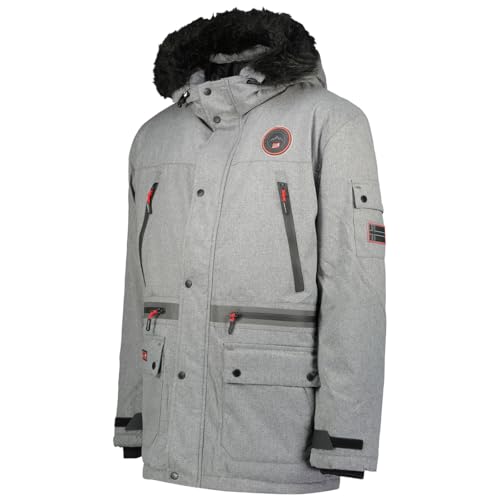 Geographical Norway Cayran Men Parka de Hombre, Gris Clair, XXL