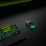 SteelSeries Aerox 9 Wireless - Ratón gaming RGB - Ultraligero resiste al agua - 18 botones - Bluetooth/2,4 GHz - Sensor TrueMove Air 18K DPI