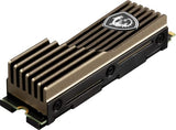 MSI SPATIUM M570 SSD 1TO con Heatsink - Unidad SSD Interna PCIe 5.0 NVMe M.2, Lectura 9500 MB/s, Escritura 8500 MB/s, 3D NAND, Seguridad de Datos integrada, Center - Garantía de 5 años (700 TBW)