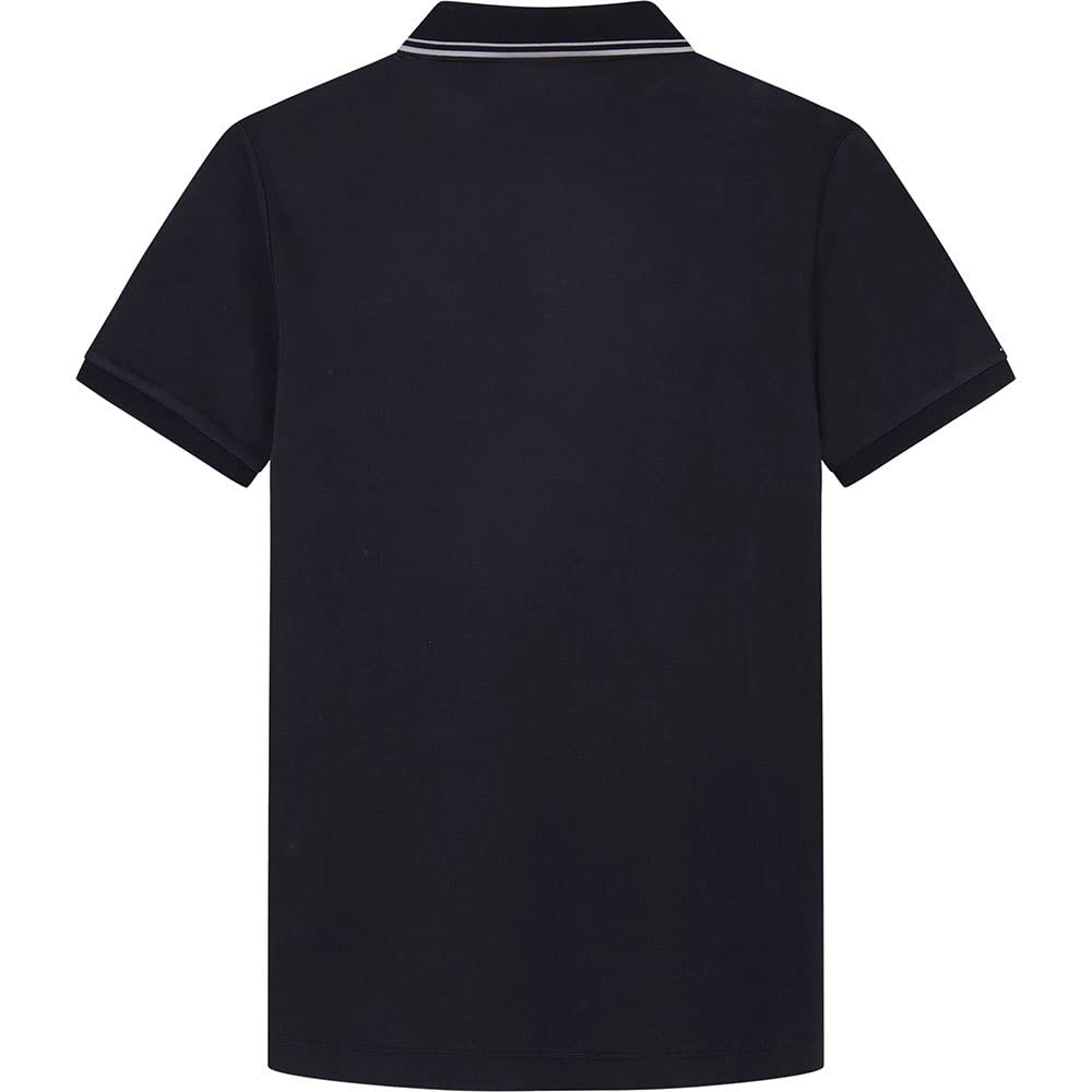 Hackett London Amr Chest Panel Polo, Negro (Black) A, M para Hombre