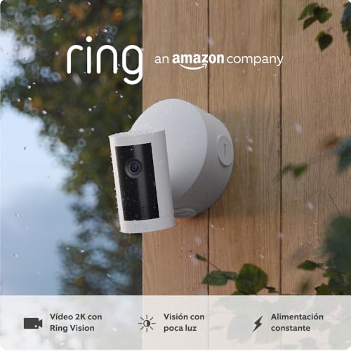 Ring | Nueva Cámara exterior Plus Power-Over-Ethernet (Outdoor Camera Plus) | Vídeo 2K de gran angular | Alimentación constante | 30 días de prueba gratuita del plan de Ring Home