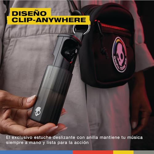 Skullcandy Auriculares inalámbricos Method 360 ANC Sonido Bose, audífonos Bluetooth, cancelación de Ruido, 40 Horas de autonomía, Resistentes al Sudor y Agua, micrófono para iPhone y Android - Negro
