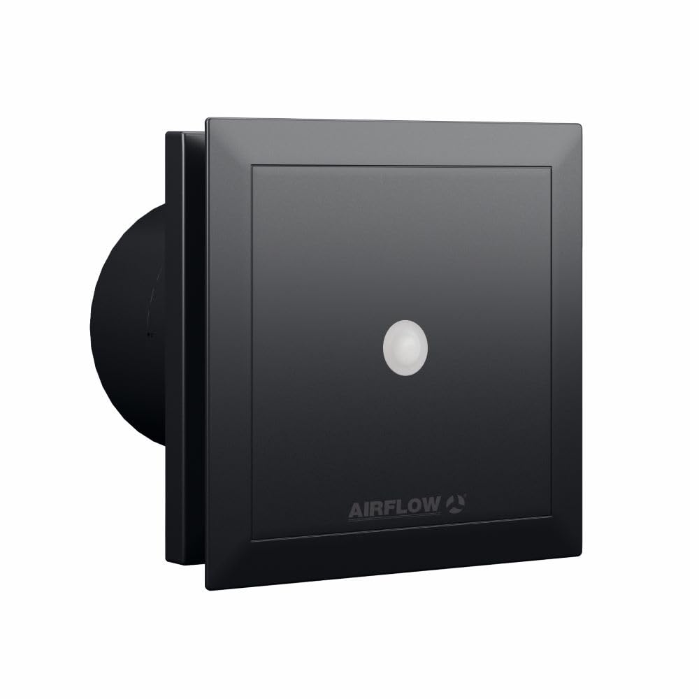 Airflow QT100 MST Extractor Baño – Silencioso 25 dB(A), Sensor Movimiento, Temporizador 15 min, 5/9W, IP45, Ingeniería Alemana, Garantía 3 Años