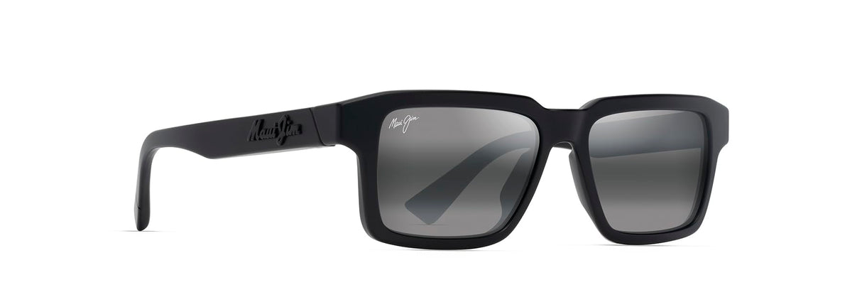 Maui Jim Kahiko Gafas, Matte Black, 53-16-145 Unisex Adulto