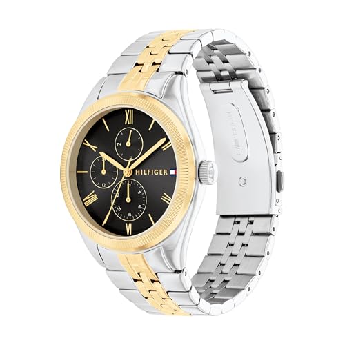 Tommy Hilfiger Reloj Analógico de Cuarzo Multifunción para Mujer con Correa de Acero Inoxidable Bicolor - 1782591