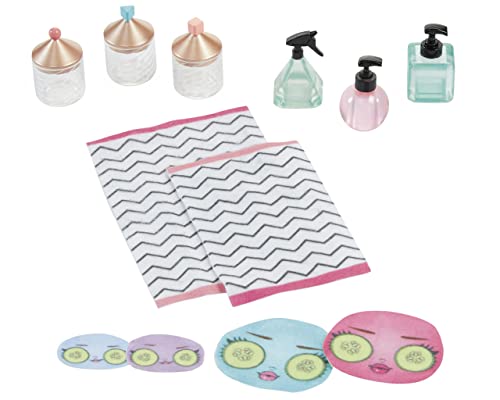 L.O.L. Surprise! LOL Surprise Shine On Salon & SPA - con más de 65 sorpresas - con Luces y Agua - Incluye una Cascada Real, un Espejo Iluminado y un Juego Completo de 360° - Edad: 4+ años