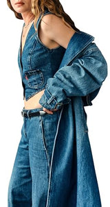 Levi's Spade Trench Chaqueta Vaquera, Let's Get Lost Again, M para Mujer