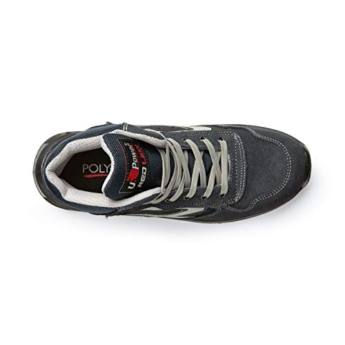 U-Power Red Lion Moving, Zapatos de seguridad, altos, livianos y flexibles, antiperforación, antipinchazos, con inserto Infinergy, con puntera de aluminio - Blue 43