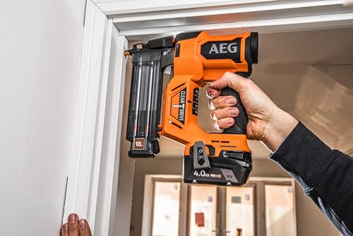 AEG B18BN18-0 - Clavadora de acabado inalámbrico sin escobillas [PRO18V] 18 Ga, modo ráfaga o secuencial, 2,4 kg, longitud de clavos de 16 a 55 mm, se entrega en caja (sin batería)