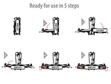 Eufab 11535 portabicicletas Bike Lift para Enganche del Remolque