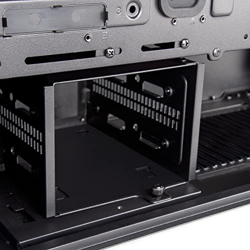 Silverstone SST-SEH1B-G - Seta H1 Carcasa Torre Mediana con Panel Frontal de Rejilla Perforada, chasis de Acero e iluminación ARGB