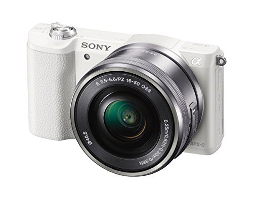 Sony ILCE-5100 - Cámara EVIL de 24.7 Mp ( pantalla 3", estabilizador óptico, vídeo Full HD ), color blanco - Kit cuerpo cámara con objetivo E PZ 16-50 mm f/3.5-5.6