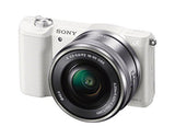 Sony ILCE-5100 - Cámara EVIL de 24.7 Mp ( pantalla 3", estabilizador óptico, vídeo Full HD ), color blanco - Kit cuerpo cámara con objetivo E PZ 16-50 mm f/3.5-5.6