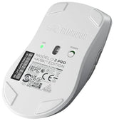 Glorious Gaming Model O 2 Pro 4K/8K Ratón Gaming inalámbrico - 2,4 GHz 1 ms de retardo, sondeo 4K/8K, 100M clics, 59 g Ultraligero, Gran batería, Sensor PPP 26K, RGB, ambidiestro, 6 Botones - Blanco