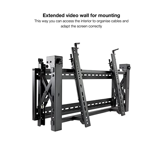Monkey Ladder Soporte Video Wall de Pared para Pantalla 45”- 70”, Color Negro