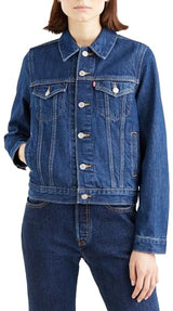 Levi's Original Trucker, Denim jacket para Mujer, Authentic Blue, XL
