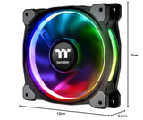 Thermaltake Riing Plus 12 RGB - Kit de ventilación, Color Negro