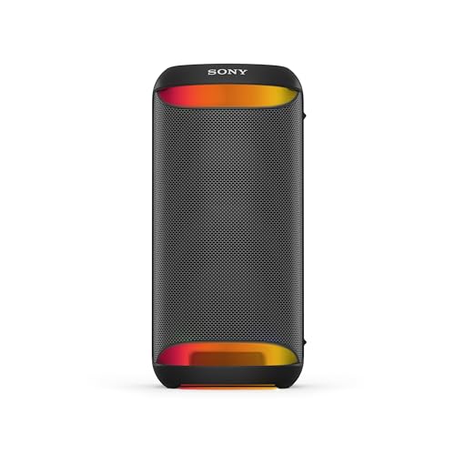 Sony SRS-XV500 Altavoz Inalámbrico Bluetooth para Fiestas, Sonido Potente, Mega Bass, 25h Autonomía, Portátil, Iluminación LED, Party Connect, Clasificación IPX4, Entrada Micrófono o Guitarra