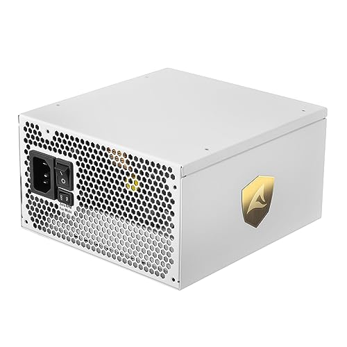 Sharkoon Rebel P30 Gold White, 1000 W, ATX 3.0, Totalmente Modular