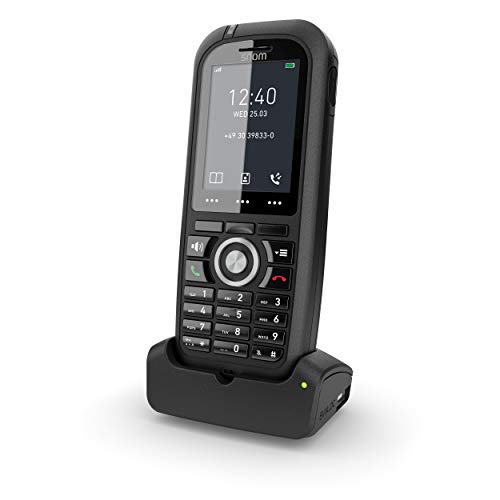 Snom M80 Terminal de teléfono DECT Identificador de Llamadas Negro M80, Negro, LCD, 5,08 cm (2"), 240 x 320 Pixeles, 262144 Colores, Ión de Litio