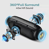 Monster S320 - Boombox Bluetooth de 40 W, hasta 32 Horas de autonomía, con función de emparejamiento para instalación estéreo, Control de Voz, Compacto y Ligero, Resistente al Agua, Color Negro