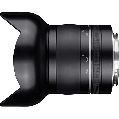 Samyang SYXP14-C XP - Objetivo Gran Angular de 14 mm f/2,4 de Alta Velocidad para Canon EF con Chip Ae Integrado, Color Negro