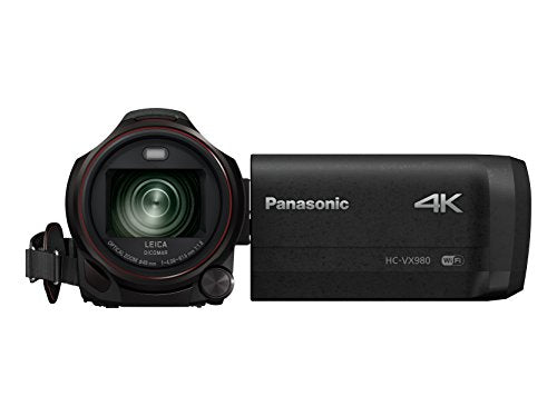 Panasonic HC-VX980EB-K - Videocámara 4K con Lente Leica Dicomar, Color Negro