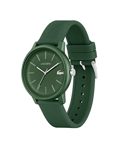 Lacoste Reloj Analógico de Cuarzo para Hombre Colección LACOSTE.12.12 Move con Correa de Silicona Caqui - 2011238