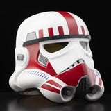 Star Wars The Black Series - Casco electrónico Premium de Imperial Shock Trooper Battlefront - Artículo de colección para Adultos - Juego de rol