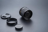 TTArtisan Lente de Cuerpo de Metal F5.6 Reflex (Doughnut Bokeh) de 250 mm Compatible con Montura M42, Color Negro