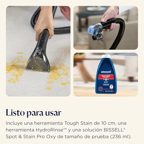 BISSELL SpotClean Mini Aspiradora de Agua Tapiceria con cable, Limpiador de Tapicerias Portátil, Perfecto para Limpia Rápidas, Compacto y Ligero, Lava Aspiradora para Coche, Barco, Sofá y Más, 41491