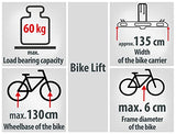 Eufab 11535 portabicicletas Bike Lift para Enganche del Remolque
