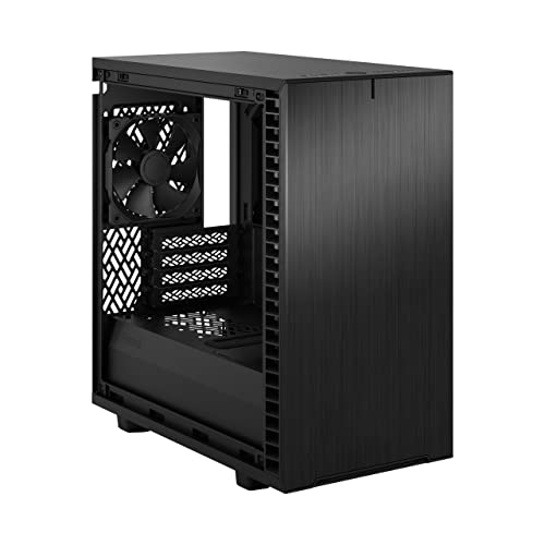 Fractal Design Define 7 Mini Black Brushed Aluminum/Steel Micro ATX Silent Mini Tower Computer Case