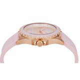 Michael Kors Reloj Everest para Mujer, Movimiento cronógrafo de Cuarzo con Correa de Acero Inoxidable o Silicona, 40 mm, Tono Oro Rosa